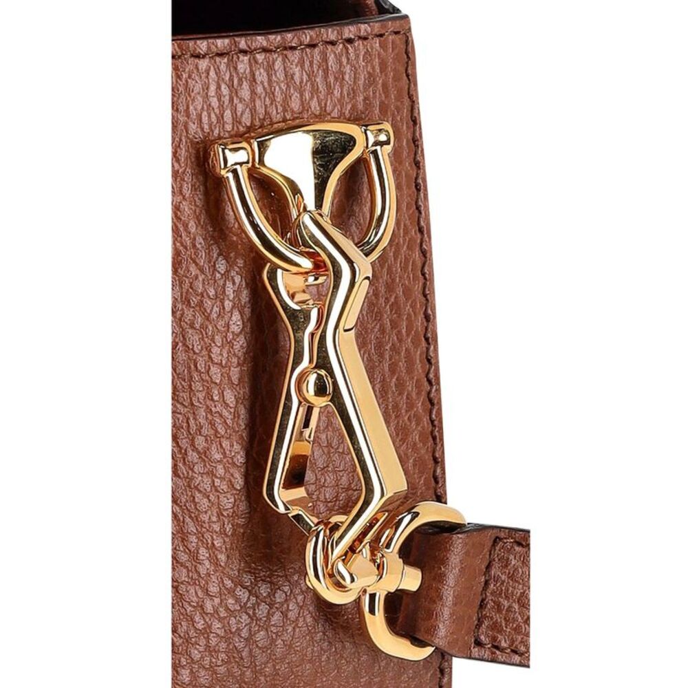Gucci Horsebit 1955 Mini Shoulder Bag in Brown Canvas and Leather - Picture 4 of 12